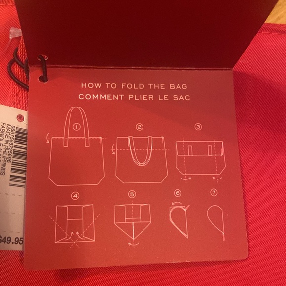 Victoria Secret Packable Heart Nylon tote bag - Picture 6 of 9